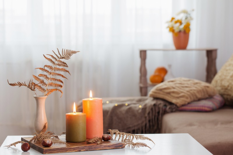 burning candles